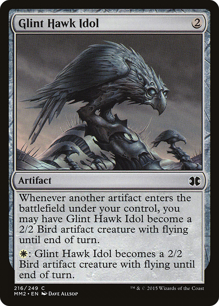 Glint Hawk Idol (MM2-216) - Modern Masters 2015 Foil
