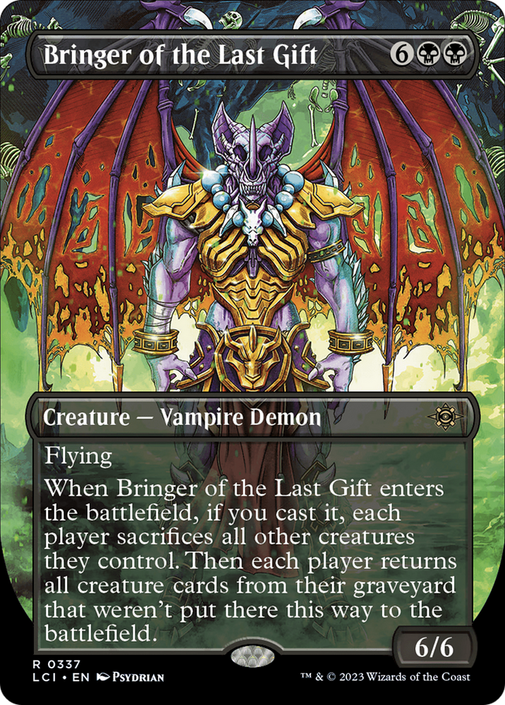 Bringer of the Last Gift (Borderless) (LCI-337) - The Lost Caverns of Ixalan (Borderless) Foil