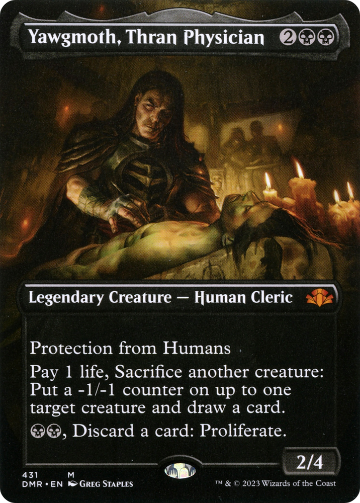 Yawgmoth, Thran Physician (Borderless) (DMR-431) - Dominaria Remastered (Borderless) Foil