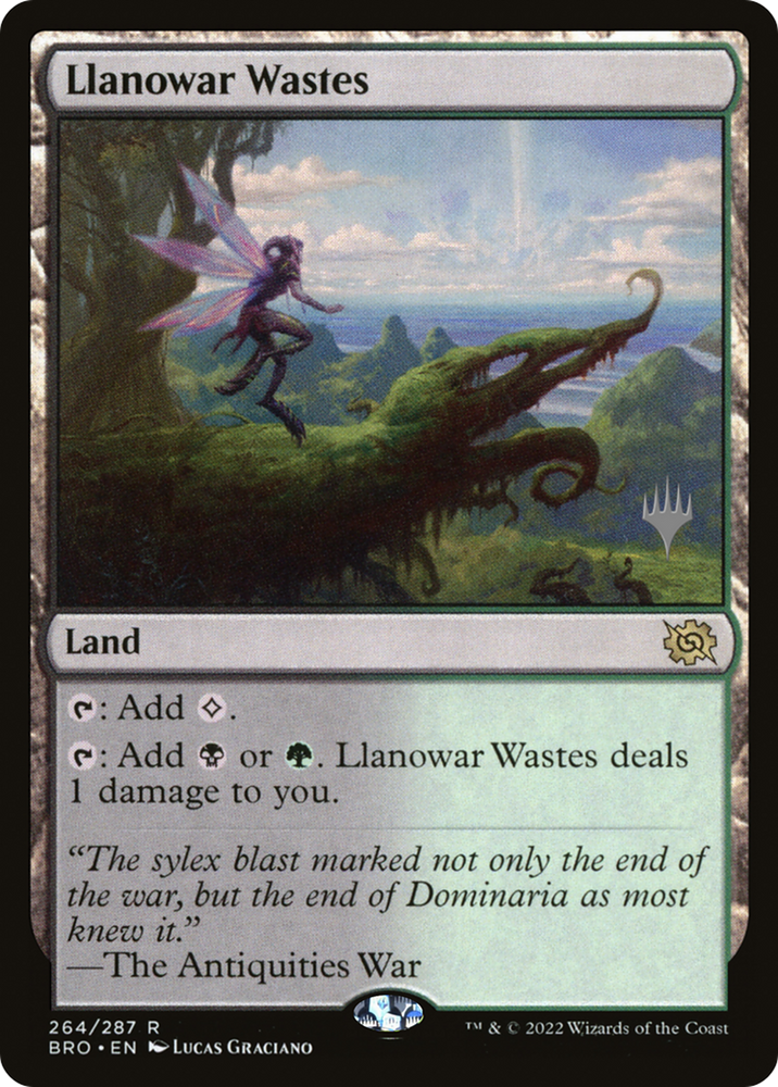 Llanowar Wastes (PPBRO-264) - The Brothers' War Promos Foil