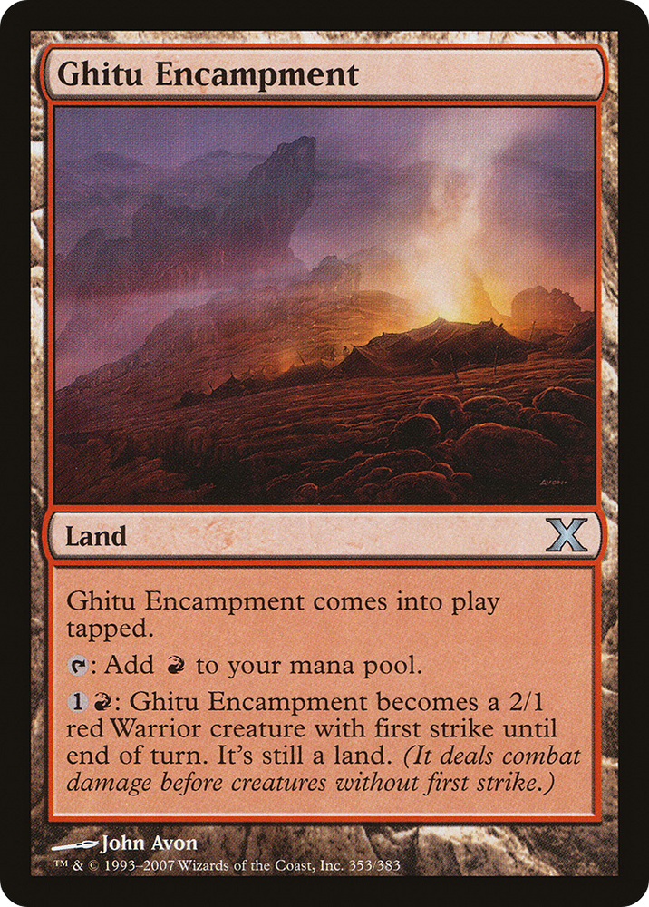 Ghitu Encampment (10E-353) - Tenth Edition