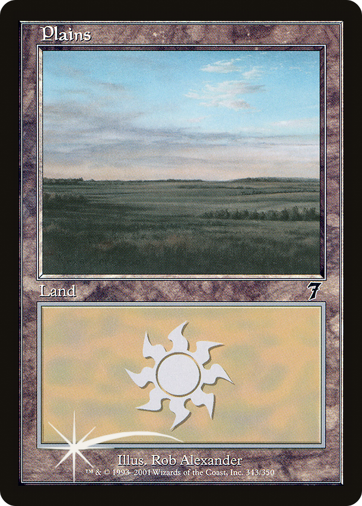 Plains (343) (7ED-343★) - Seventh Edition Foil