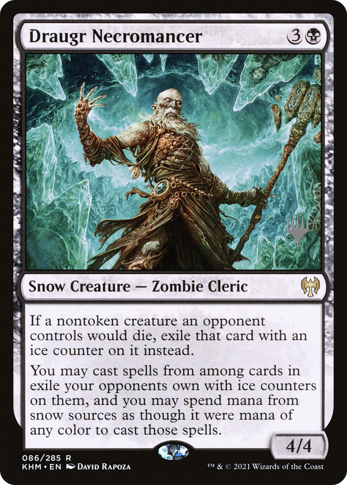Draugr Necromancer (PPKHM-86P) - Kaldheim Promos: (snow)