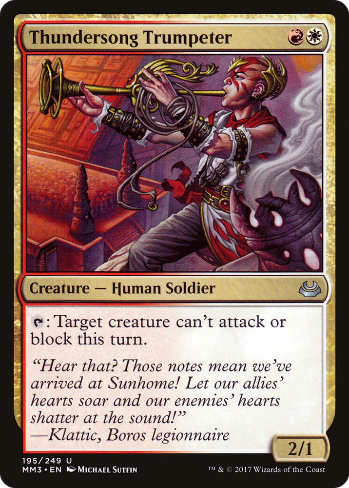 Thundersong Trumpeter (MM3-195) - Modern Masters 2017 Foil