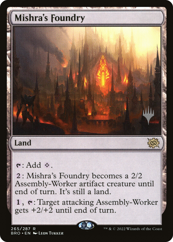 Mishra's Foundry (PPBRO-265P) - The Brothers' War Promos