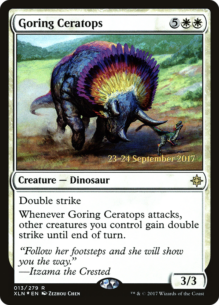 Goring Ceratops (PRE-13S) - Ixalan Promos Foil