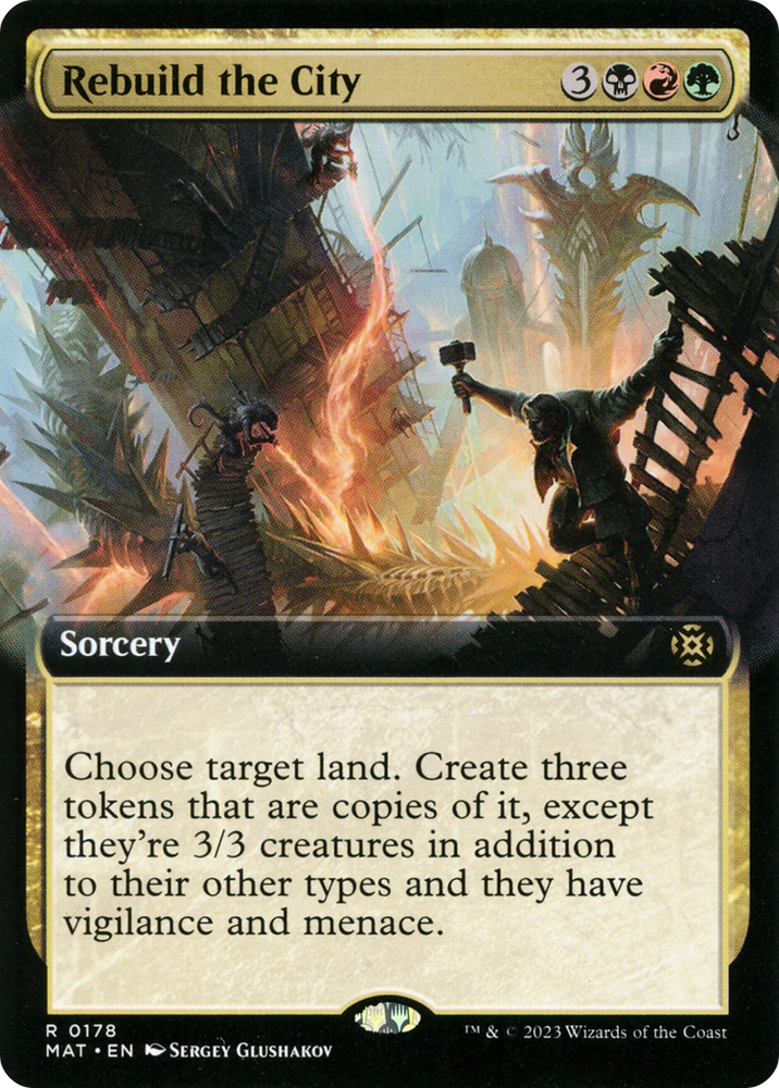 Rebuild the City (Extended Art) (MAT-178) - March of the Machine: The Aftermath: (Extended Art) Foil