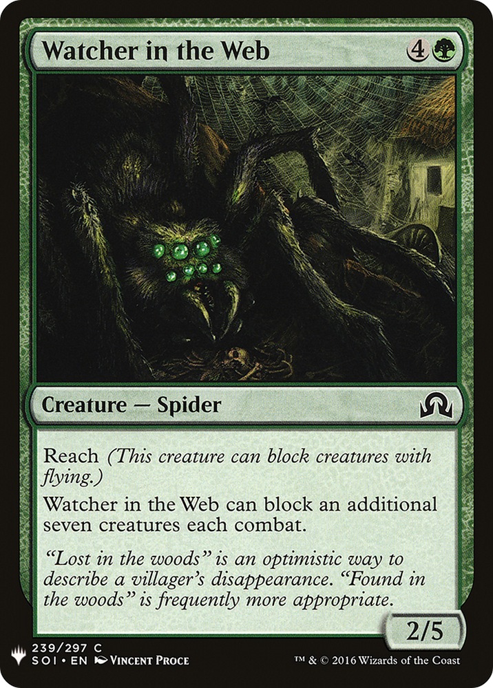 Watcher in the Web (LIST-SOI-239) - The List