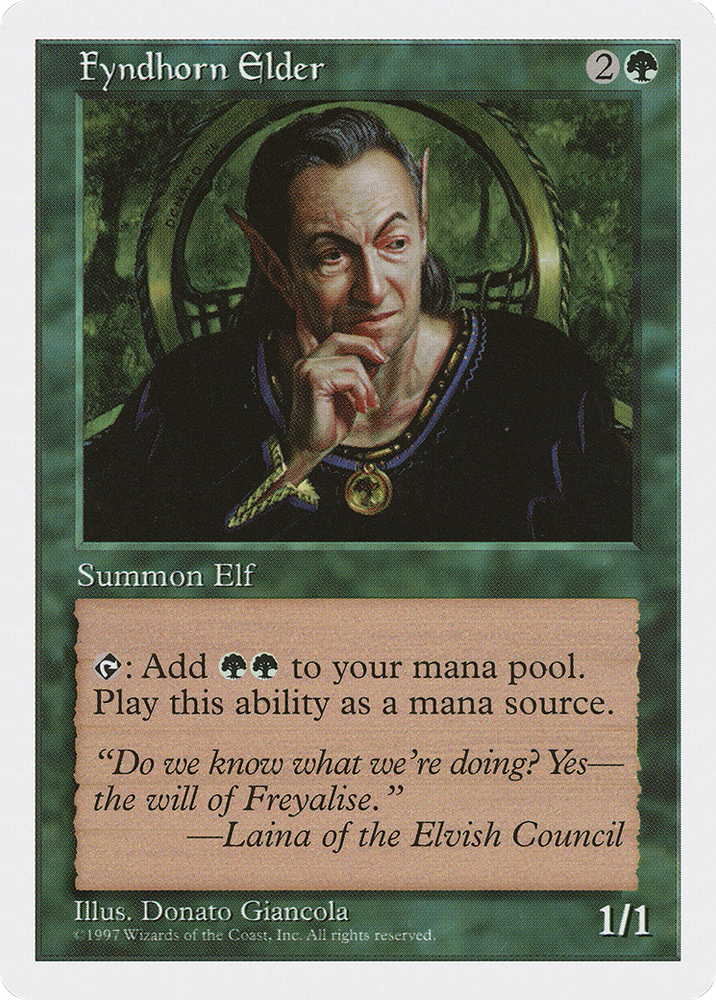 Fyndhorn Elder (5ED-297) - Fifth Edition