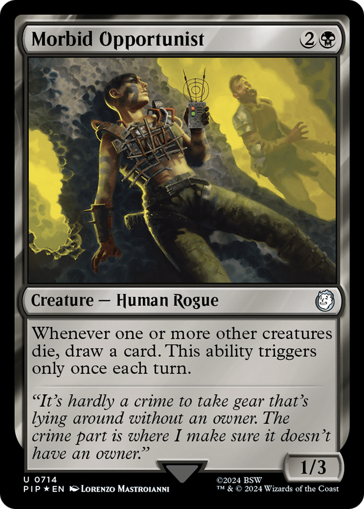 Morbid Opportunist (Surge Foil) (PIP-714) - Fallout Foil