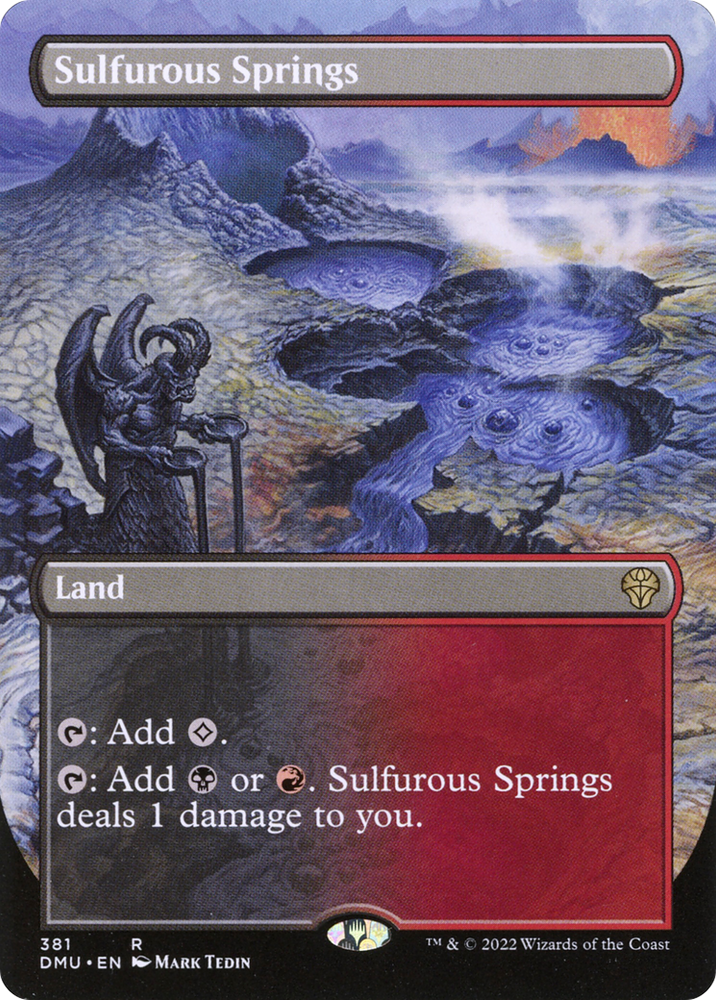 Sulfurous Springs (Borderless) (DMU-381) - Dominaria United (Borderless) Foil