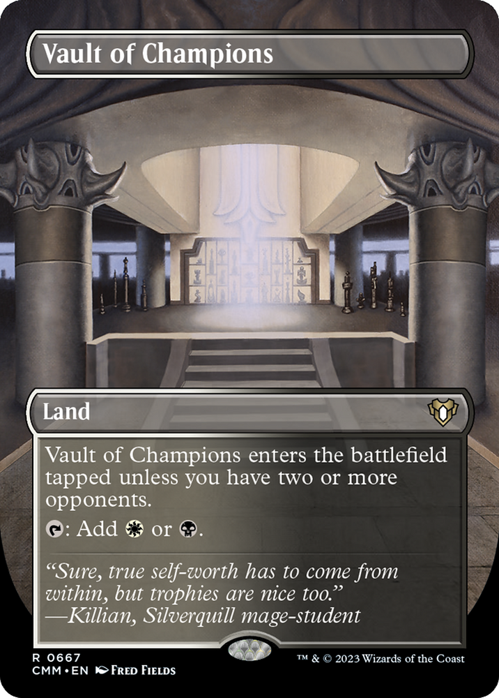 Vault of Champions (Borderless) (CMM-667) - Commander Masters (Borderless)