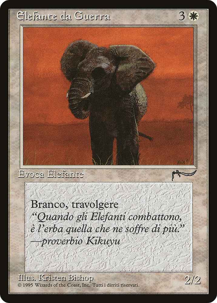 War Elephant (Italian) - "Elefante da Guerra" (REN-014) - Rinascimento