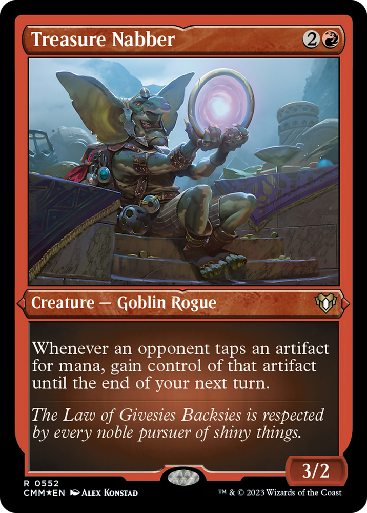 Treasure Nabber (CMM-552) - Commander Masters Etched Foil