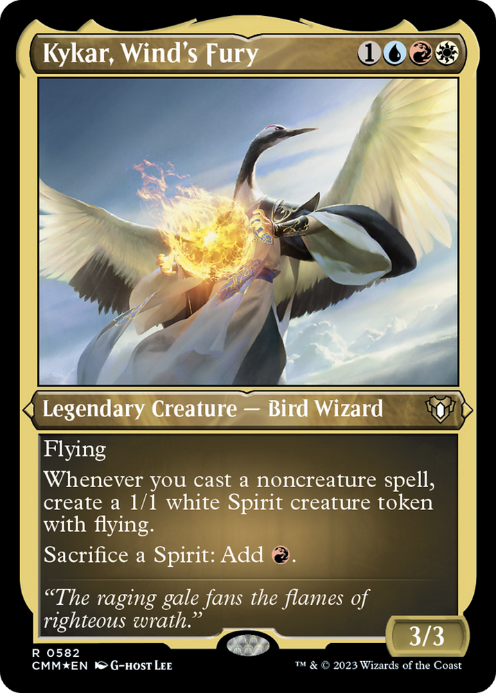 Kykar, Wind's Fury (CMM-582) - Commander Masters Etched Foil