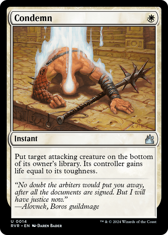Condemn (RVR-014) - Ravnica Remastered