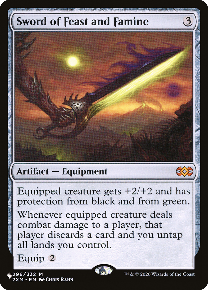 Sword of Feast and Famine (LIST-296/332) - The List