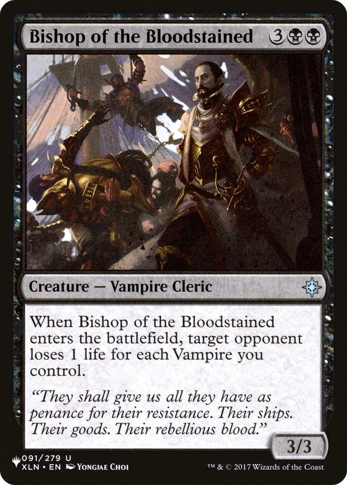 Bishop of the Bloodstained (LIST-091/279) - The List