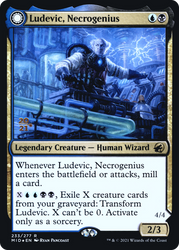 Ludevic, Necrogenius (PRE-233) - Innistrad: Midnight Hunt Promos: (Double Faced Transform) Foil