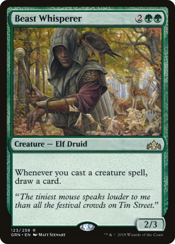 Beast Whisperer (PPELD-123P) - Guilds of Ravnica Promos Foil