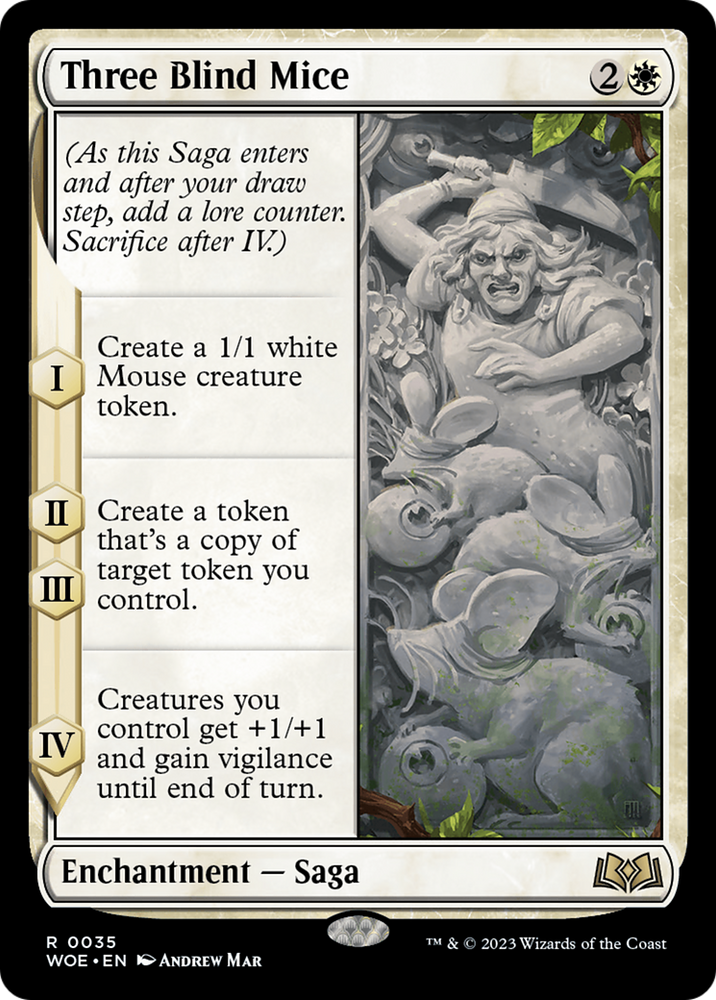 Three Blind Mice (WOE-035) - Wilds of Eldraine Foil