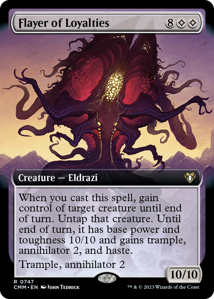 Flayer of Loyalties (Extended Art) (CMM-747) - Commander Masters: (Extended Art) Foil