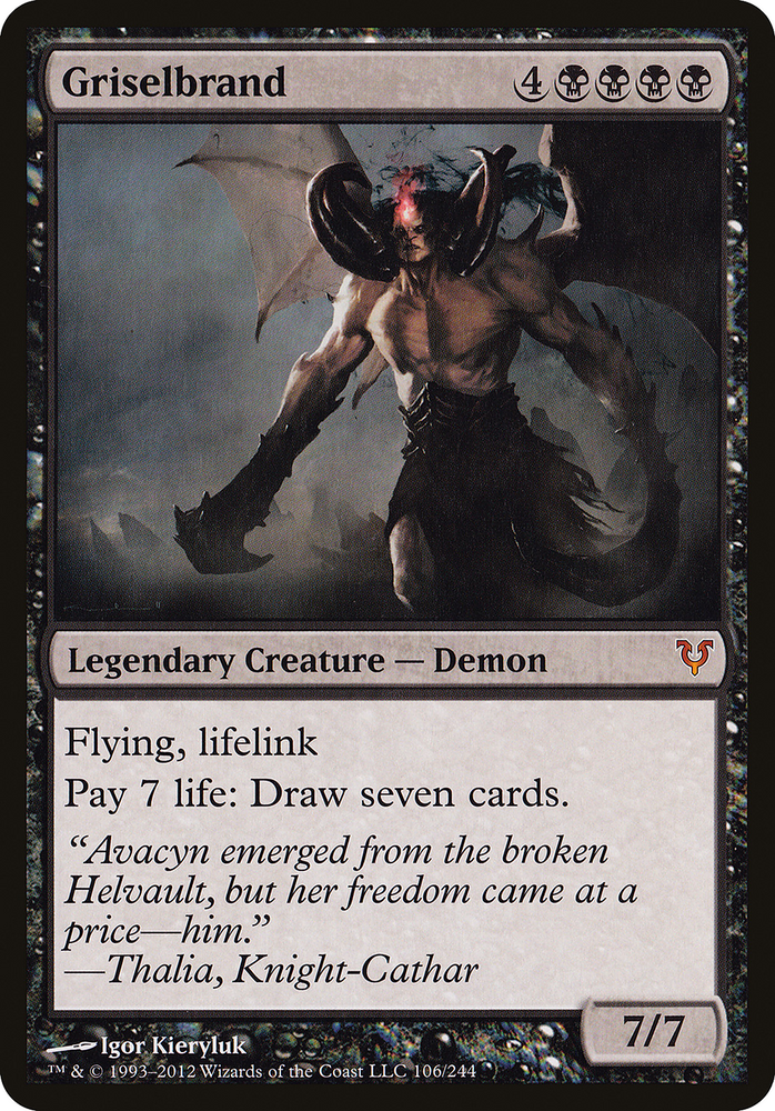 Griselbrand (Avacyn Restored) (OVER-106) - Open the Helvault Foil