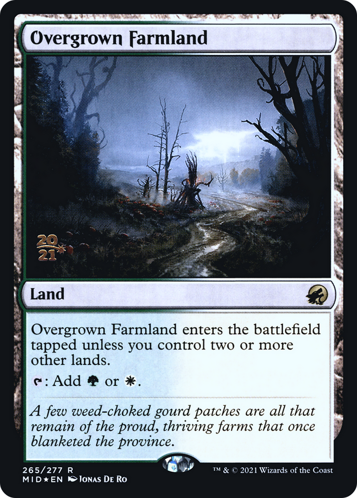 Overgrown Farmland (PRE-265) - Innistrad: Midnight Hunt Promos Foil