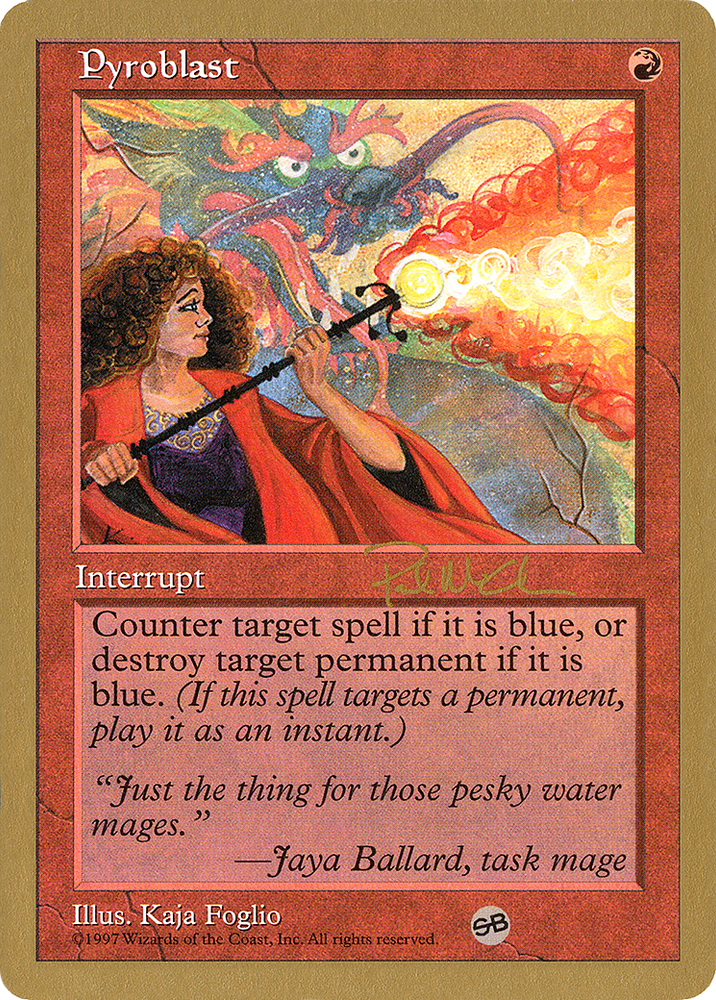 Pyroblast - 1997 Paul McCabe (5ED) (SB) (WCD-) - World Championship Decks 1997