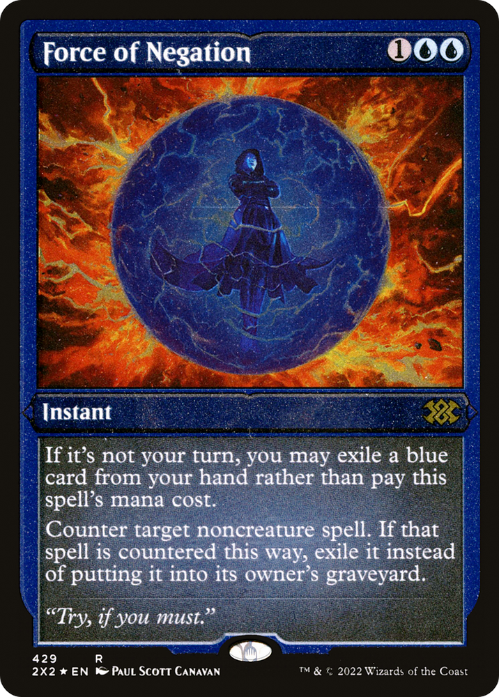 Force of Negation (2X2-429) - Double Masters 2022 Foil