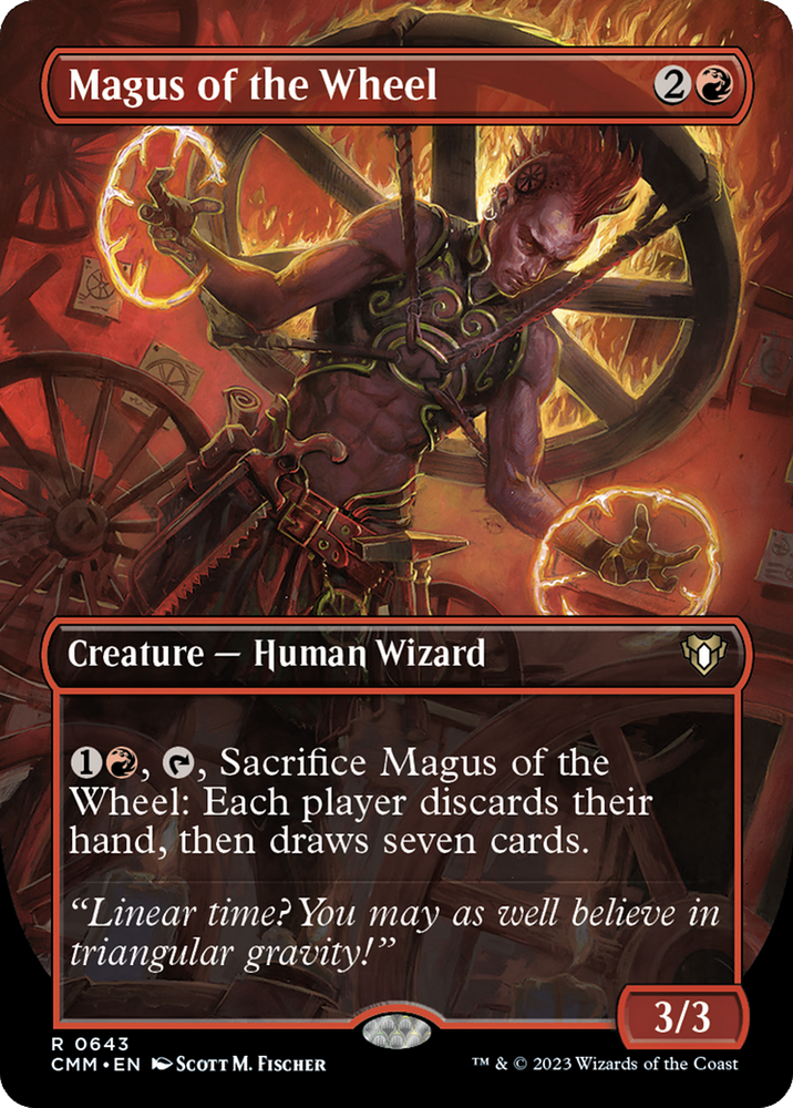 Magus of the Wheel (Borderless) (CMM-643) - Commander Masters (Borderless)