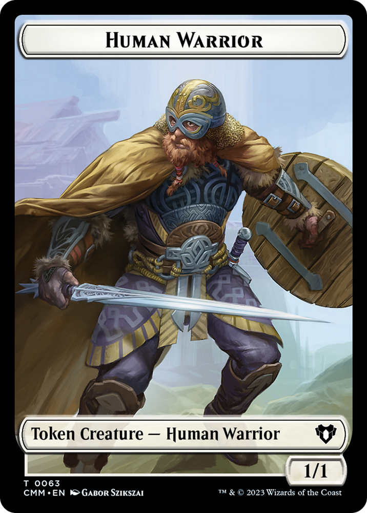 Human Warrior (TCMM-063) - Commander Masters Tokens Foil