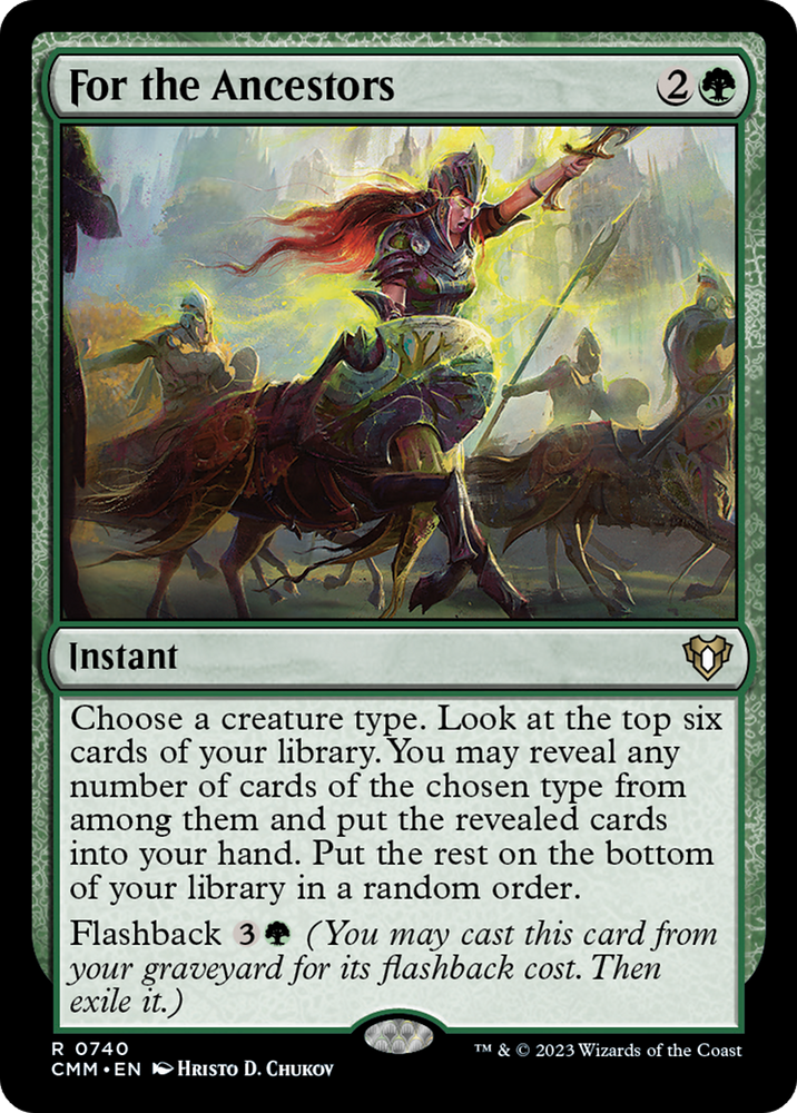 For the Ancestors (CMM-740) - Commander Masters