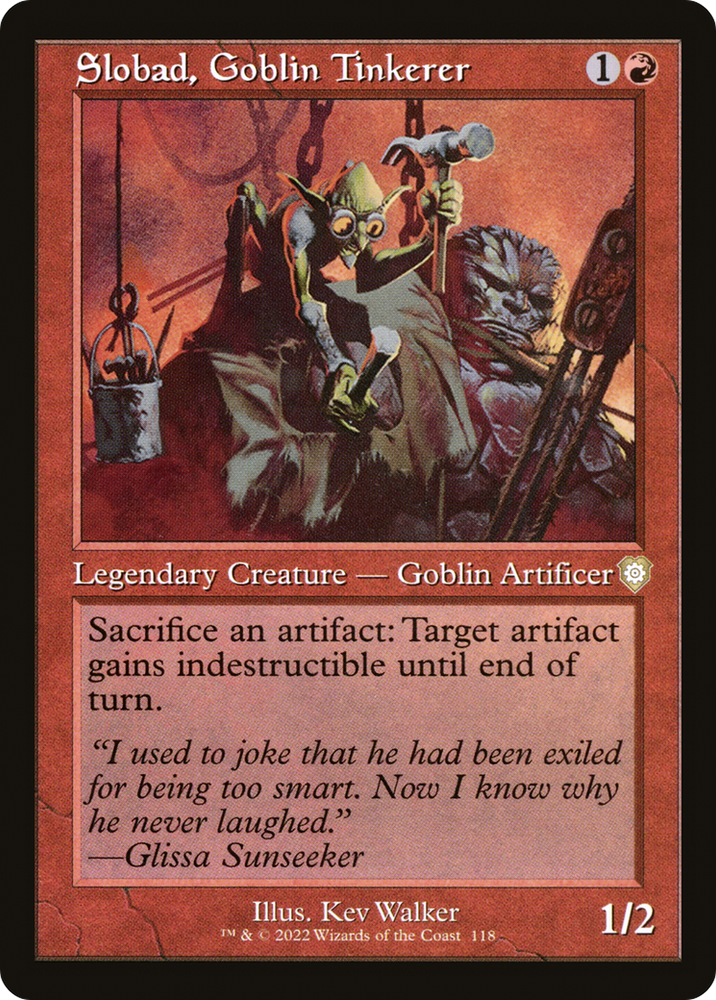 Slobad, Goblin Tinkerer (Retro Frame) (BRC-118) - The Brothers' War Commander
