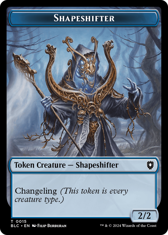 Shapeshifter (TBLC-015) - Bloomburrow Commander Tokens