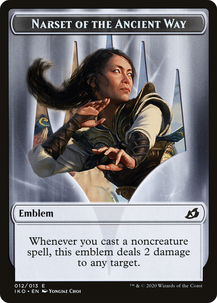 Narset of the Ancient Way Emblem (TIKO-012) - Ikoria: Lair of Behemoths Tokens