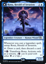 Rona, Herald of Invasion (PRE-75S) - March of the Machine Promos Foil