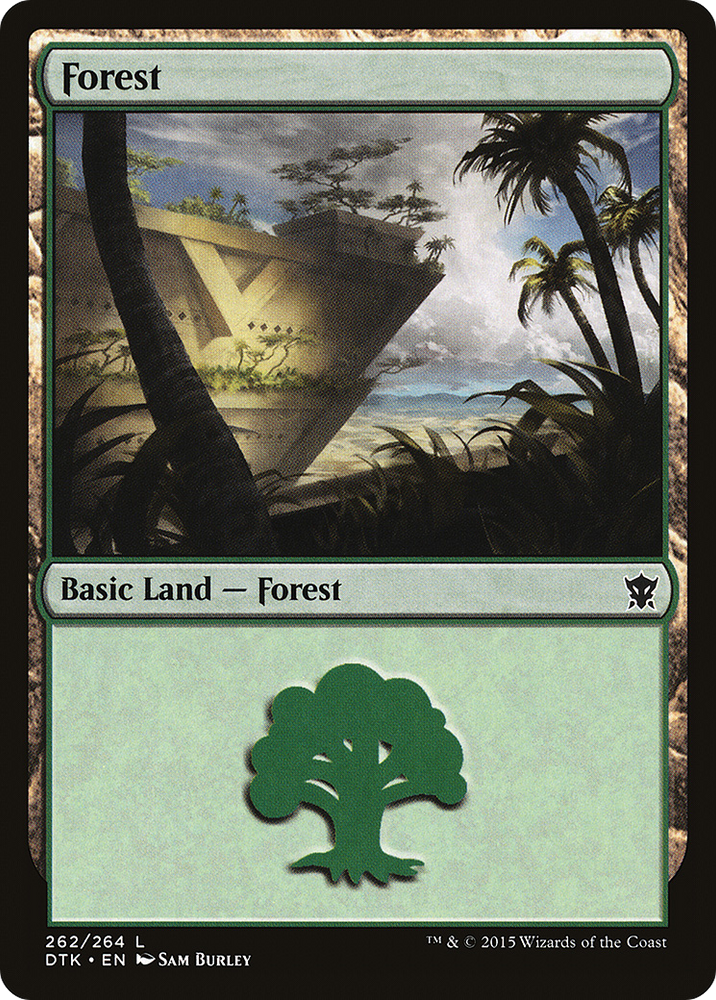 Forest (262) (DTK-262) - Dragons of Tarkir Foil