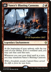Vance's Blasting Cannons (PRE-173S) - Ixalan Promos: (compasslanddfc) Foil