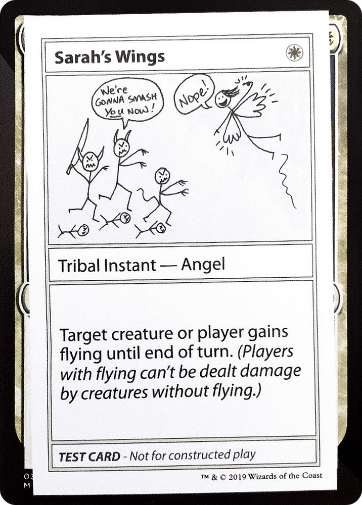 Sarah's Wings (No PW Symbol) (CMB1-011) - Mystery Booster Playtest Cards 2021