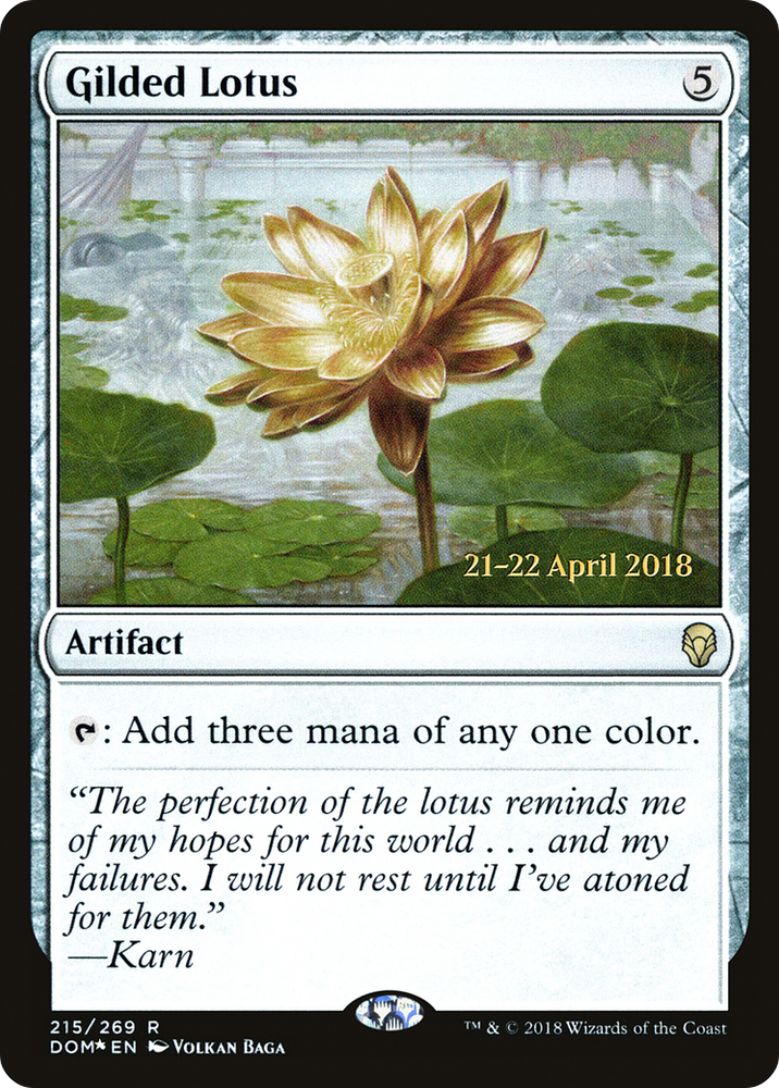 Gilded Lotus (PRE-215S) - Dominaria Promos Foil