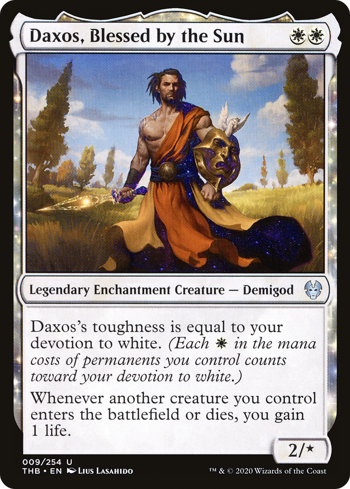 Daxos, Blessed by the Sun (THB-009) - Theros Beyond Death: (enchantment)