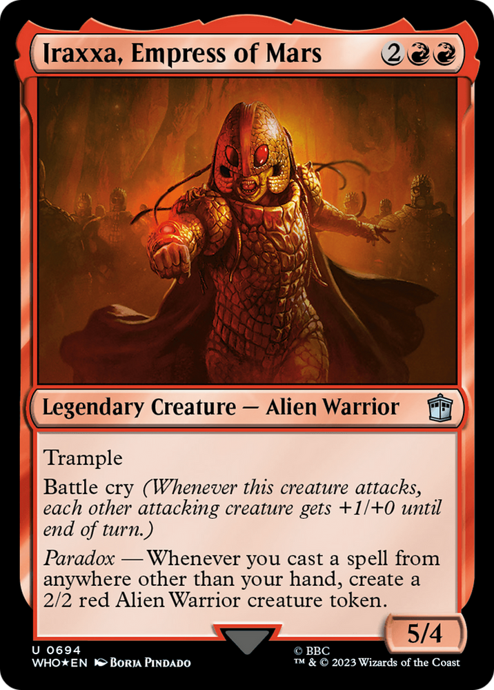 Iraxxa, Empress of Mars (Surge Foil) (WHO-694) - Doctor Who Foil