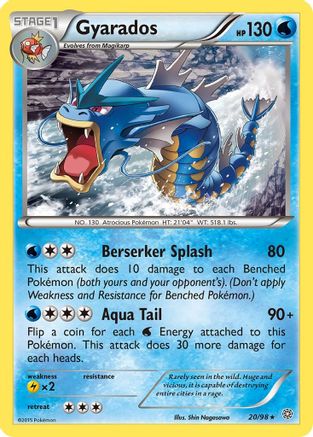 Gyarados (20) 020/98  XY  Ancient Origins - Rare