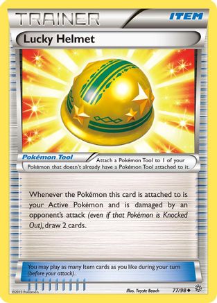 Lucky Helmet 077/98  XY  Ancient Origins - Uncommon