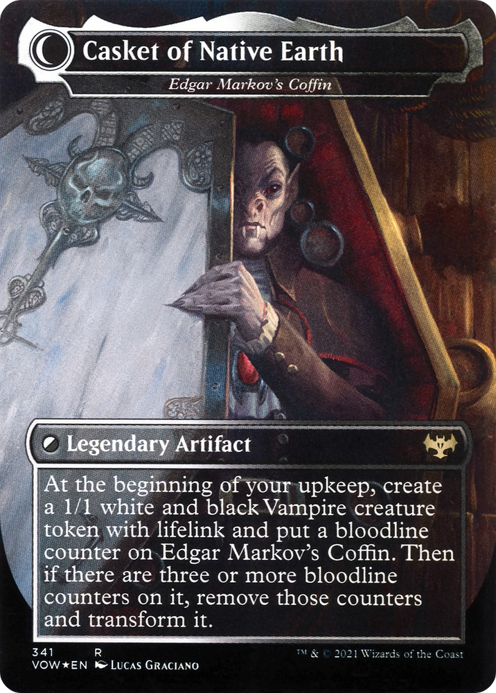Dracula the Voyager - Edgar, Charmed Groom (VOW-341) - Innistrad: Crimson Vow: (Double Faced Transform) (Borderless) Foil