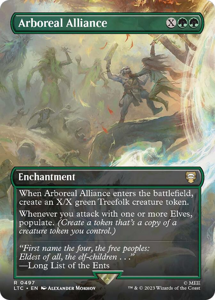 Arboreal Alliance (Borderless) (LTC-497) - Tales of Middle-earth Commander (Borderless) Foil