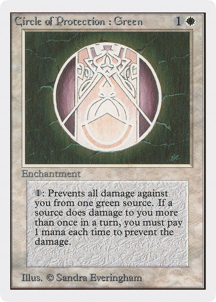 Circle of Protection: Green (2ED-) - Unlimited Edition