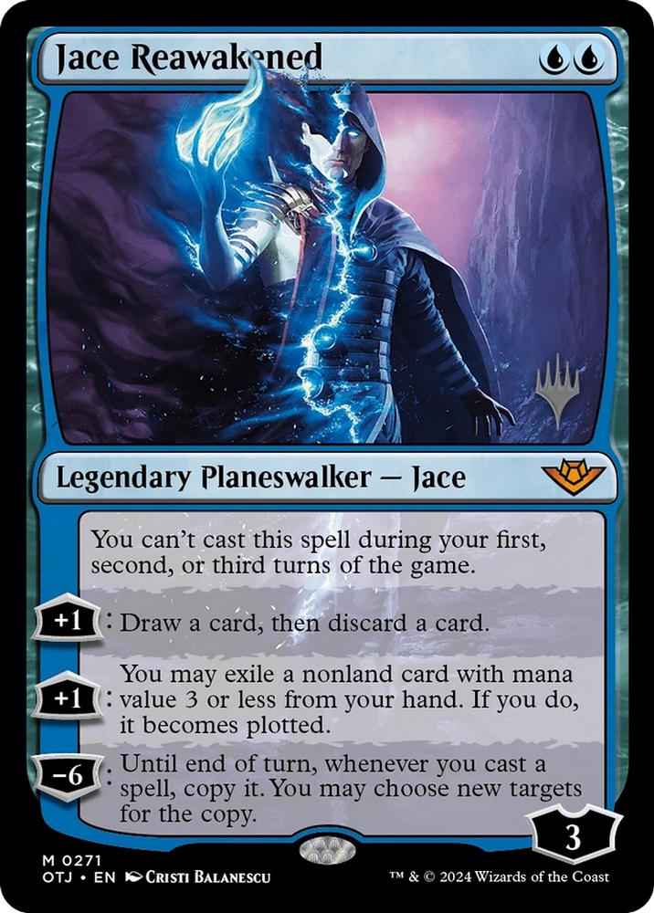 Jace Reawakened (PPOTJ-271) - Outlaws of Thunder Junction Promos Foil