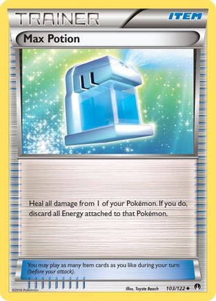 Max Potion 103/122  - Reverse Holofoil XY  BREAKpoint - Uncommon